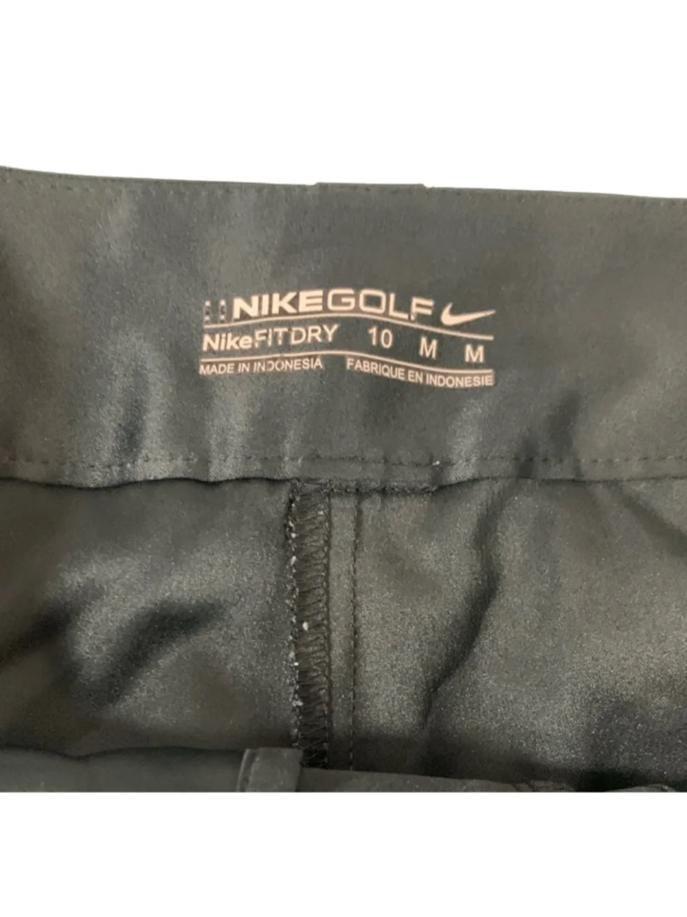 Nike Dry-Fit Classic Black Golf Skort Women's 10 Pockets Sporty Athletic